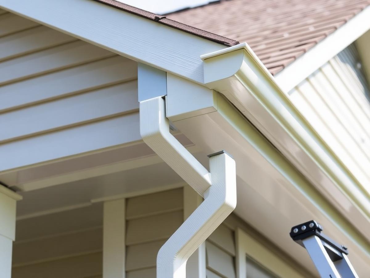 New gutters and fascia trim